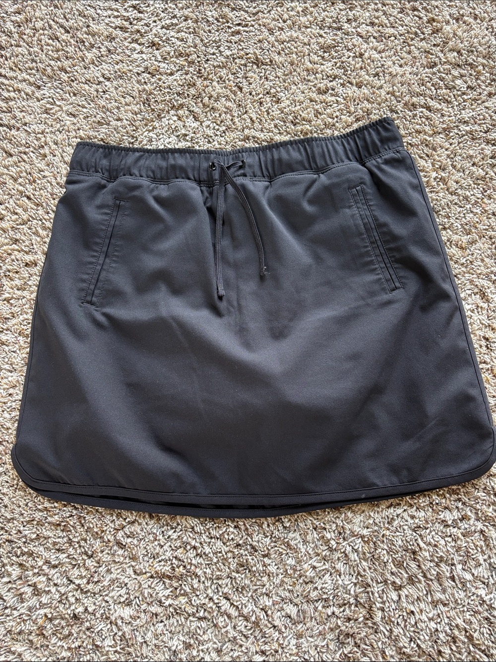 Made for life Black Athletic Drawstring Skort with Pockets